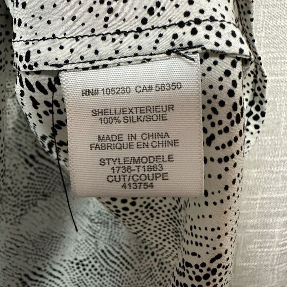 2/$30 Joie 100% Silk Sleeveless Tank Top Size S Abstract Flowy Designer Boho - Picture 9 of 10